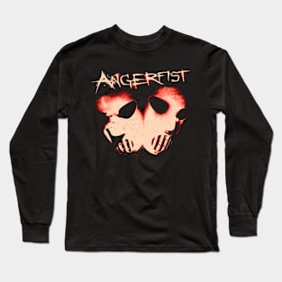 Angerfist Band Rock Metal Logo Long Sleeve T-Shirt